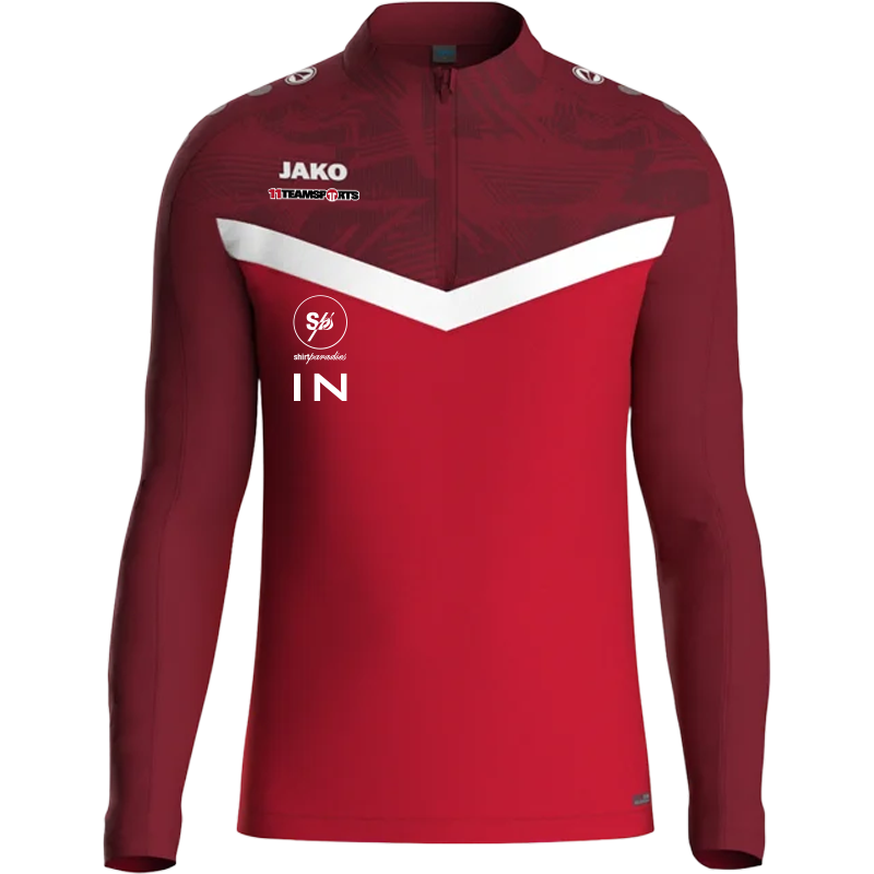 JAKO Iconic HalfZip Sweatshirt Rot F103 (8624) /// Kids (8624K)